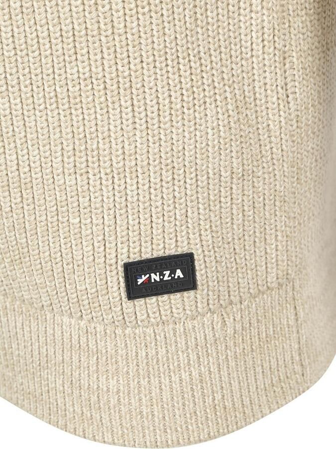 New zealand auckland NZA Half Zip Trui Drake Warm Beige - Foto 3