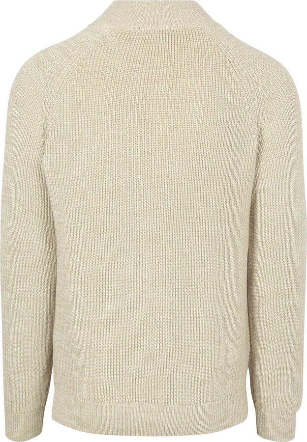 New zealand auckland NZA Half Zip Trui Drake Warm Beige - Foto 4