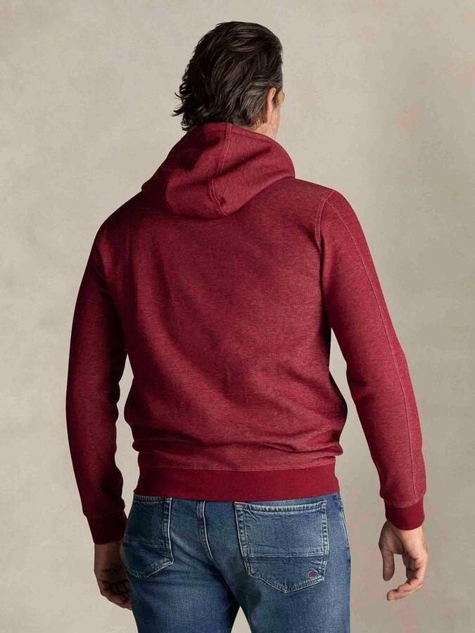 New zealand auckland NZA Hoodie Diamond Logo Interlock Melange Cherry Red - Foto 2