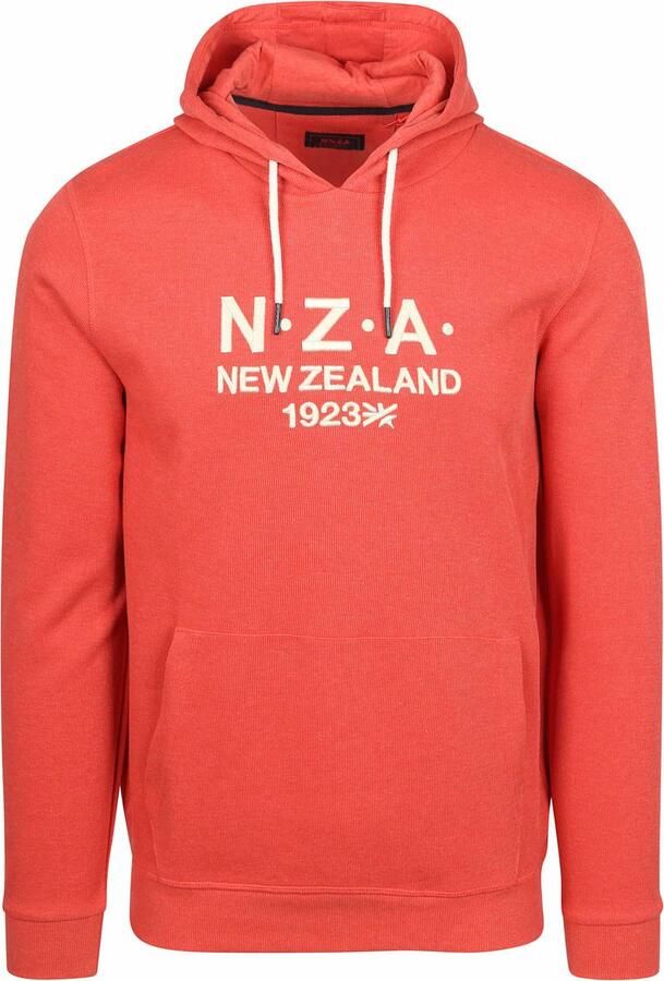 New zealand auckland NZA Hoodie French Rib Garment Washed Red