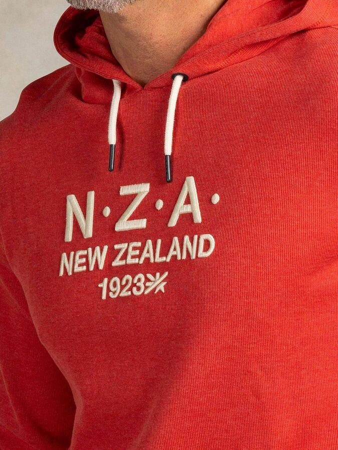 New zealand auckland NZA Hoodie French Rib Garment Washed Red - Foto 2
