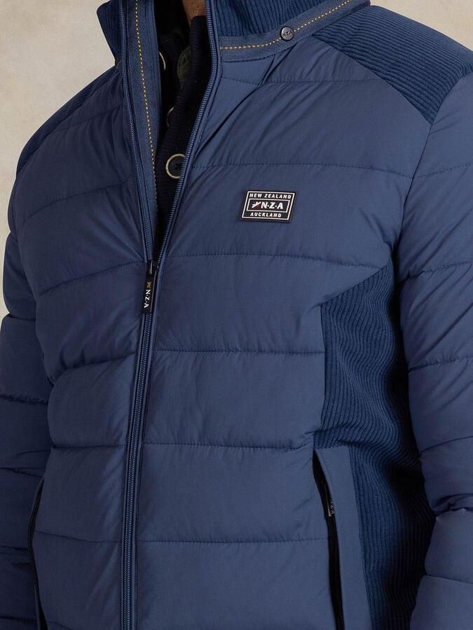 New zealand auckland NZA Jas Padded Oxford Blauw - Foto 4