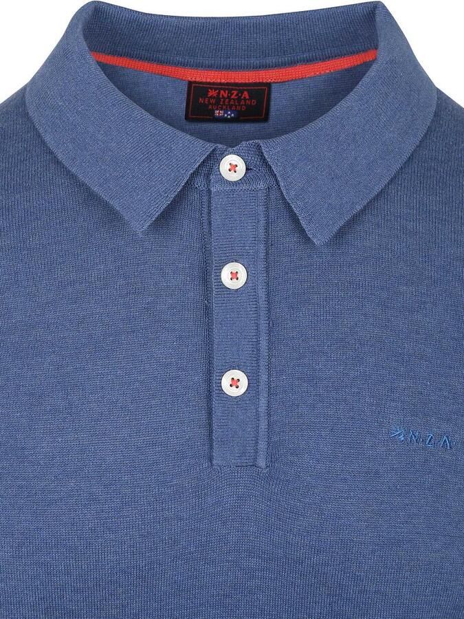 New zealand auckland NZA Longsleeve Knitted Polo Blauw - Foto 5