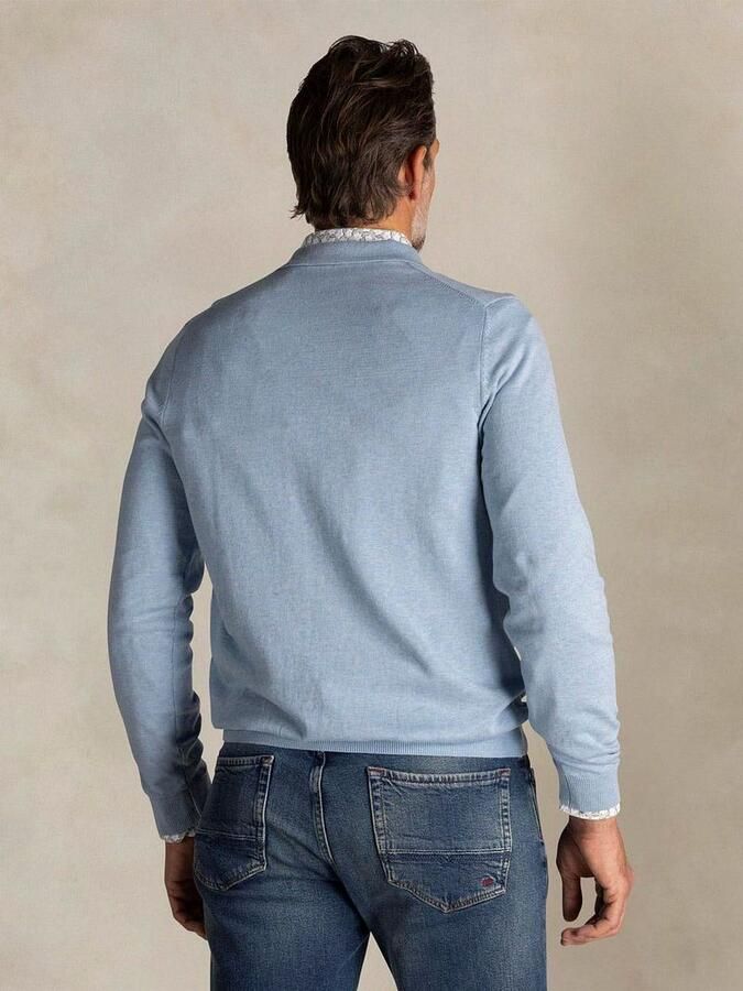 New zealand auckland NZA Longsleeve Knitted Polo Lichtblauw - Foto 3