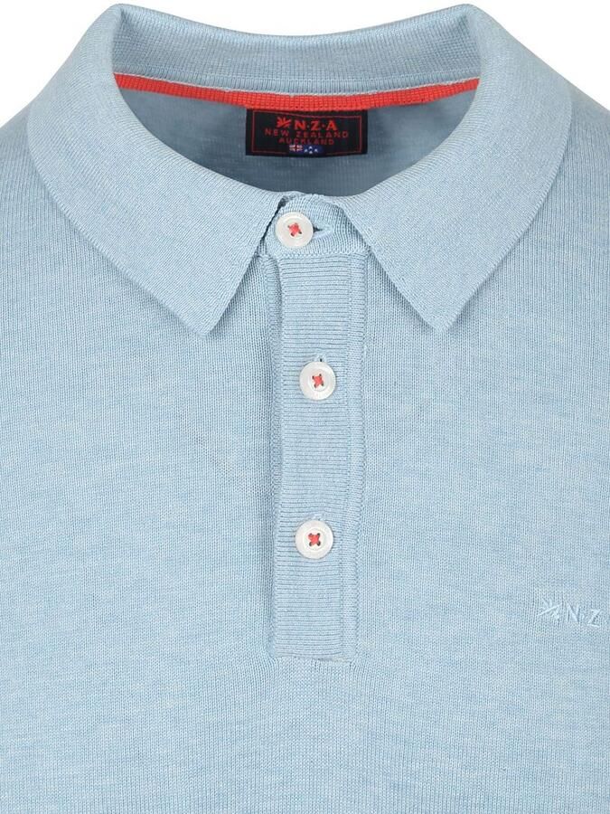 New zealand auckland NZA Longsleeve Knitted Polo Lichtblauw - Foto 5