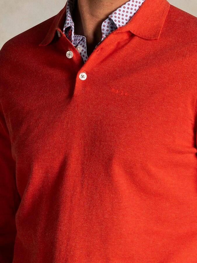 New zealand auckland NZA Longsleeve Knitted Polo Rood - Foto 2