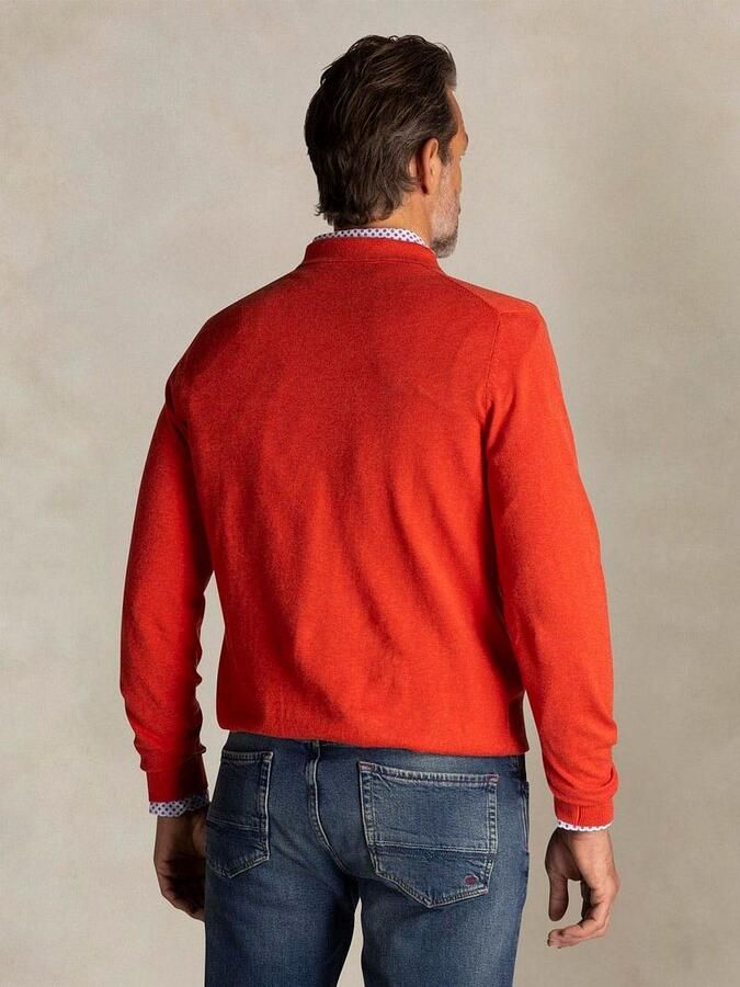 New zealand auckland NZA Longsleeve Knitted Polo Rood - Foto 3