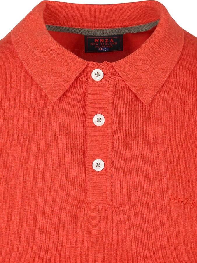 New zealand auckland NZA Longsleeve Knitted Polo Rood - Foto 5