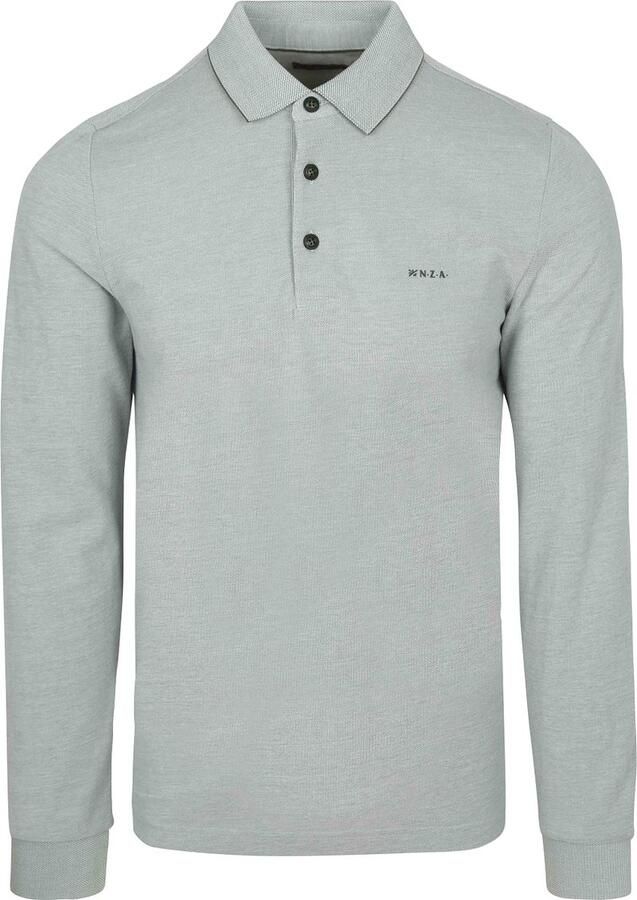 New zealand auckland Polo Shirt Lange Mouw NZA Longsleeve Polo Hamton Piqué Groen - Foto 2