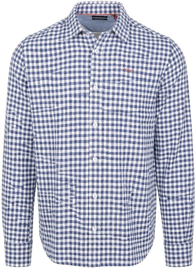 New zealand auckland NZA Overhemd BD Coarse Heavy Flannel Blauw