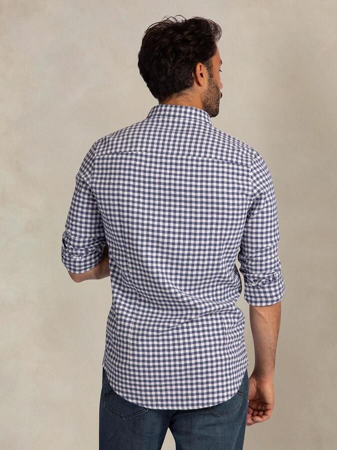 New zealand auckland NZA Overhemd BD Coarse Heavy Flannel Blauw - Foto 3