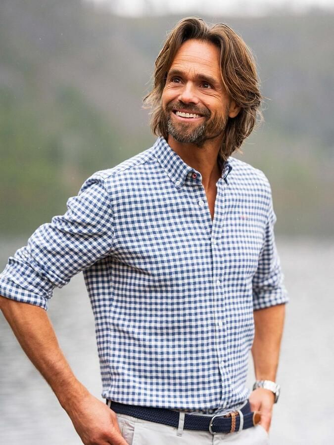 New zealand auckland NZA Overhemd BD Coarse Heavy Flannel Blauw - Foto 5