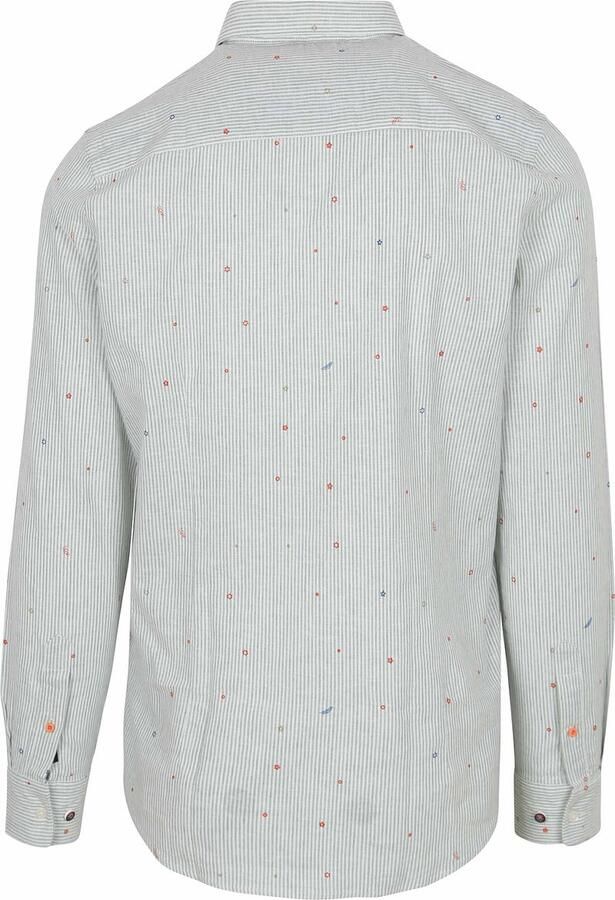 New zealand auckland NZA Overhemd Emerson Linnen Blend Groen - Foto 4