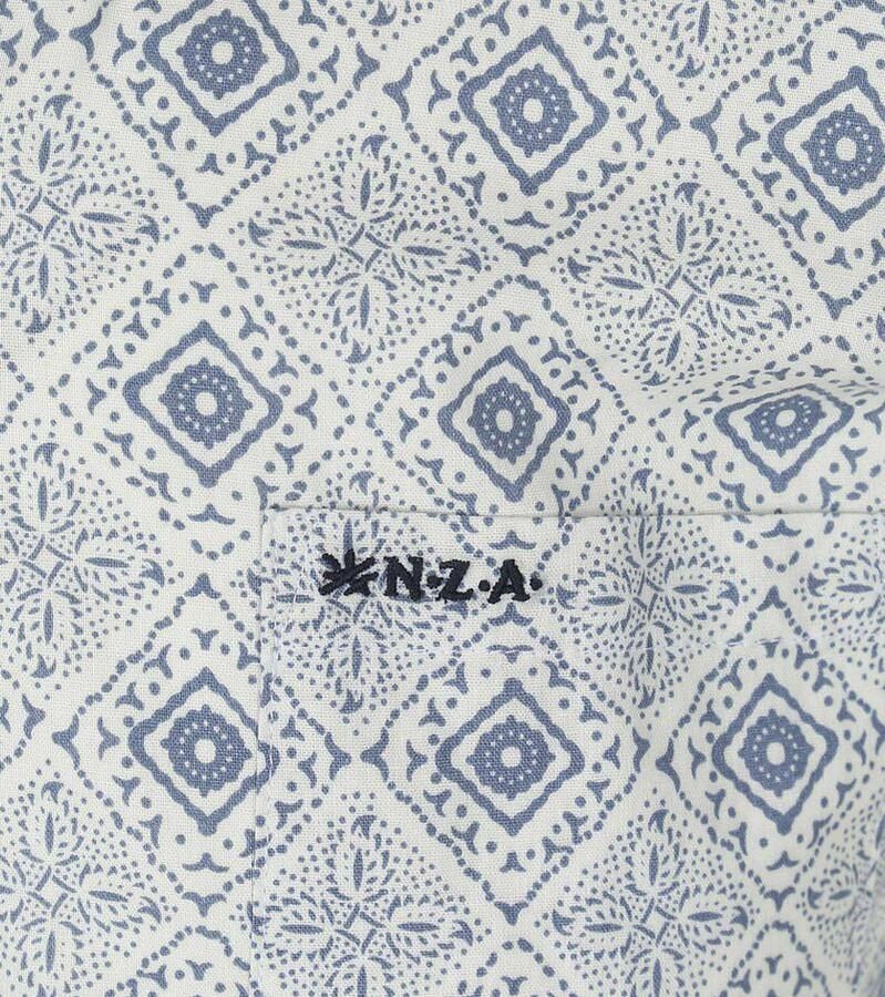 New zealand auckland NZA Overhemd Karson Linnen Blend Blauw - Foto 2