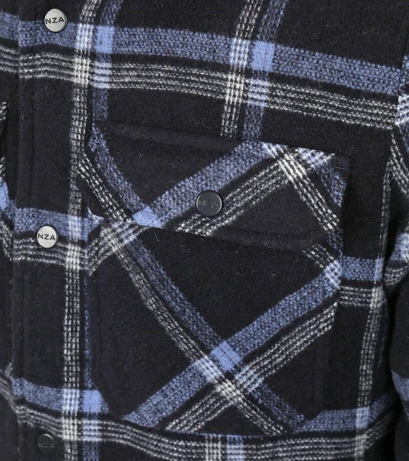 New zealand auckland NZA Overshirt Alex Wolmix Navy - Foto 2