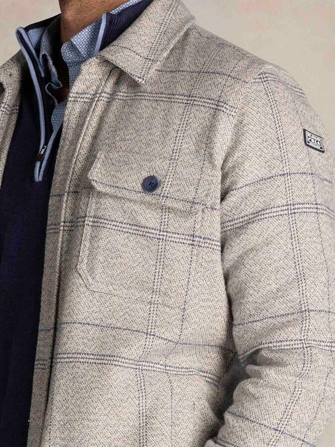 New zealand auckland Sweater NZA Overshirt Atlas Tenax Check Blauw - Foto 3
