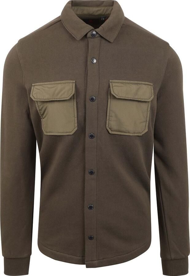 New Zealand Auckland regular fit overshirt Otakou smoked green - Foto 4