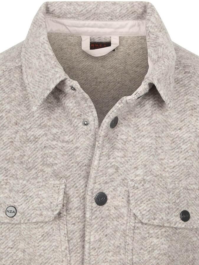 New zealand auckland NZA Overshirt Willow Wool Blend Greige