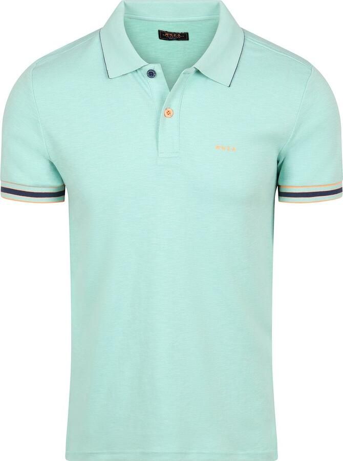 New zealand auckland NZA Polo Bay Jacquard Mist Groen