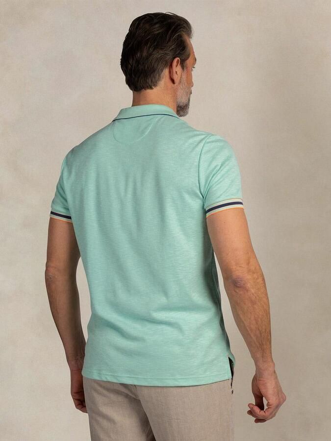 New zealand auckland NZA Polo Bay Jacquard Mist Groen - Foto 3