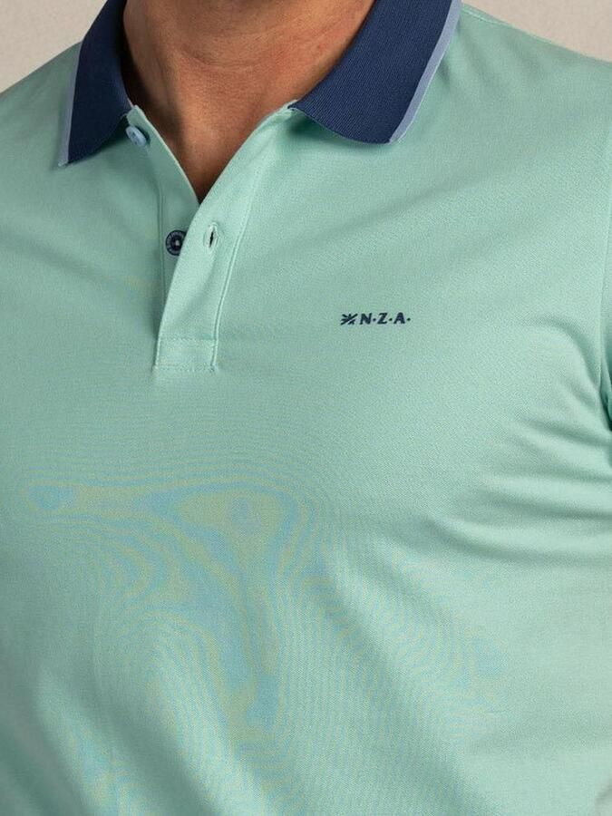 New zealand auckland NZA Polo Foxton Piqué Pale Leaf - Foto 5