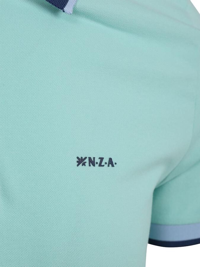 New zealand auckland NZA Polo Foxton Piqué Pale Leaf - Foto 7