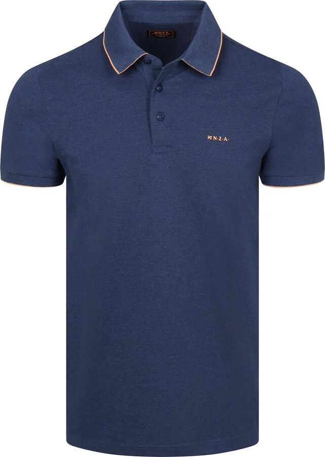 New zealand auckland NZA Polo Henley Piqué Navy Sky - Foto 4