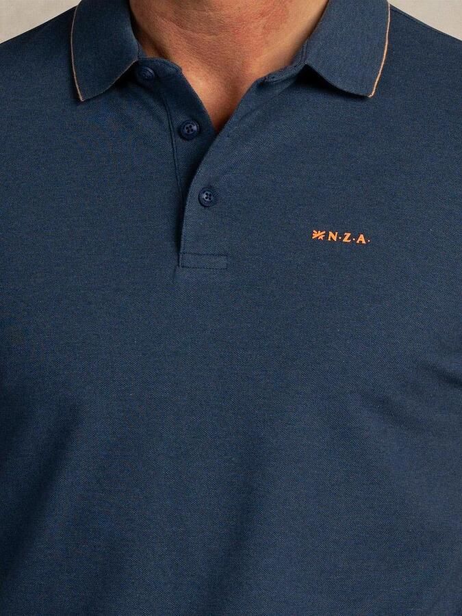 New zealand auckland NZA Polo Henley Piqué Navy Sky - Foto 5