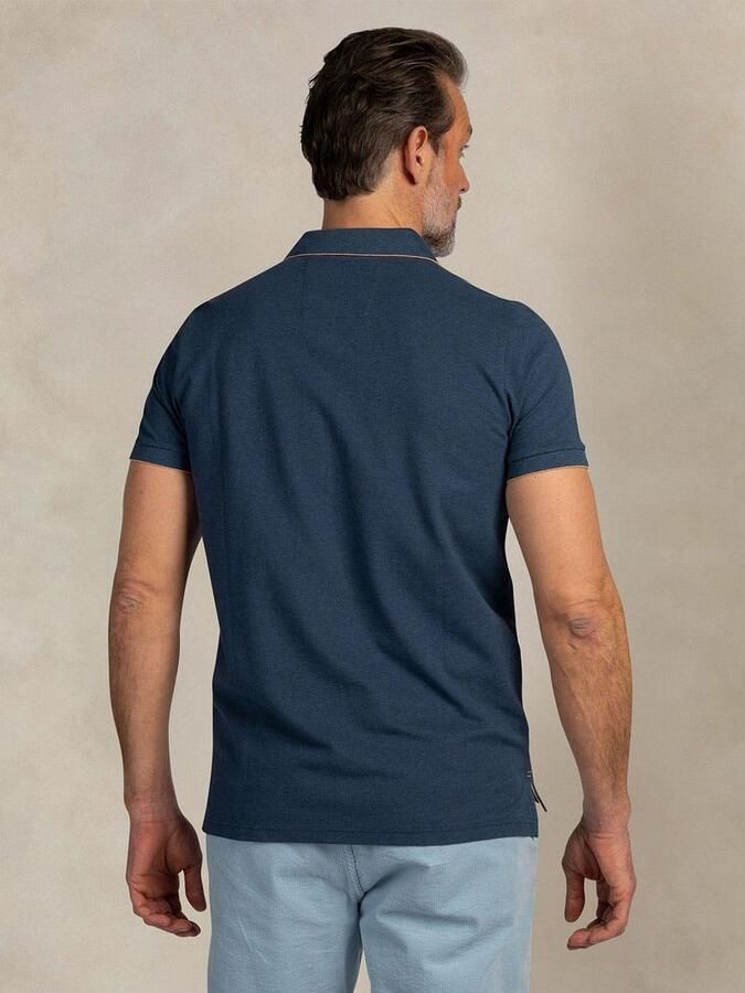 New zealand auckland NZA Polo Henley Piqué Navy Sky - Foto 6