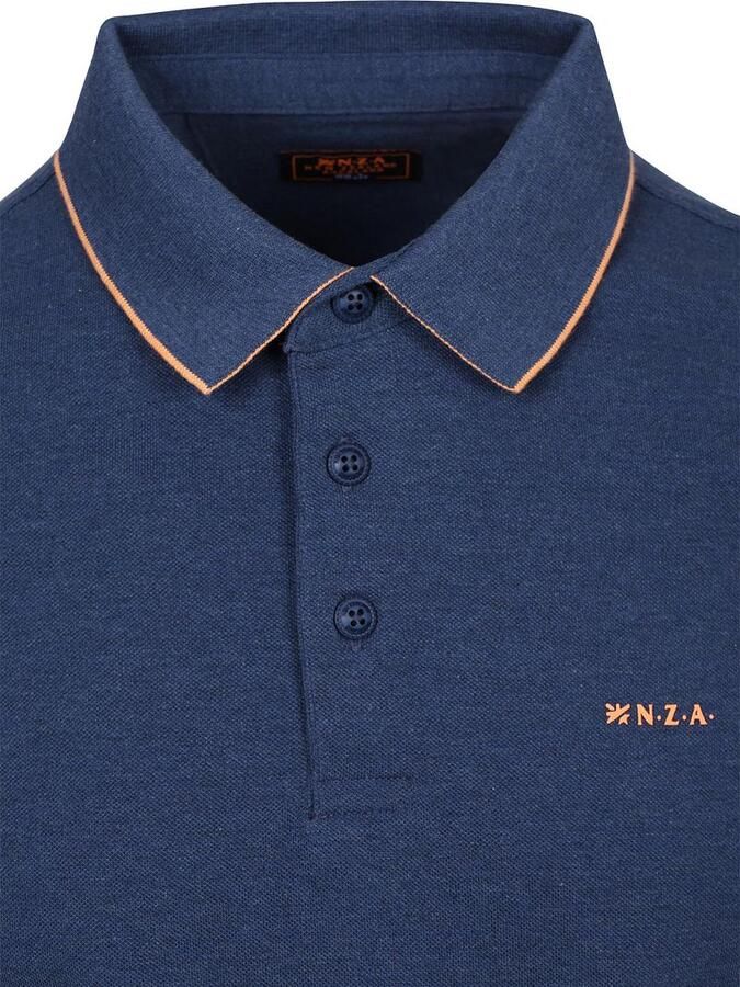 New zealand auckland NZA Polo Henley Piqué Navy Sky - Foto 7