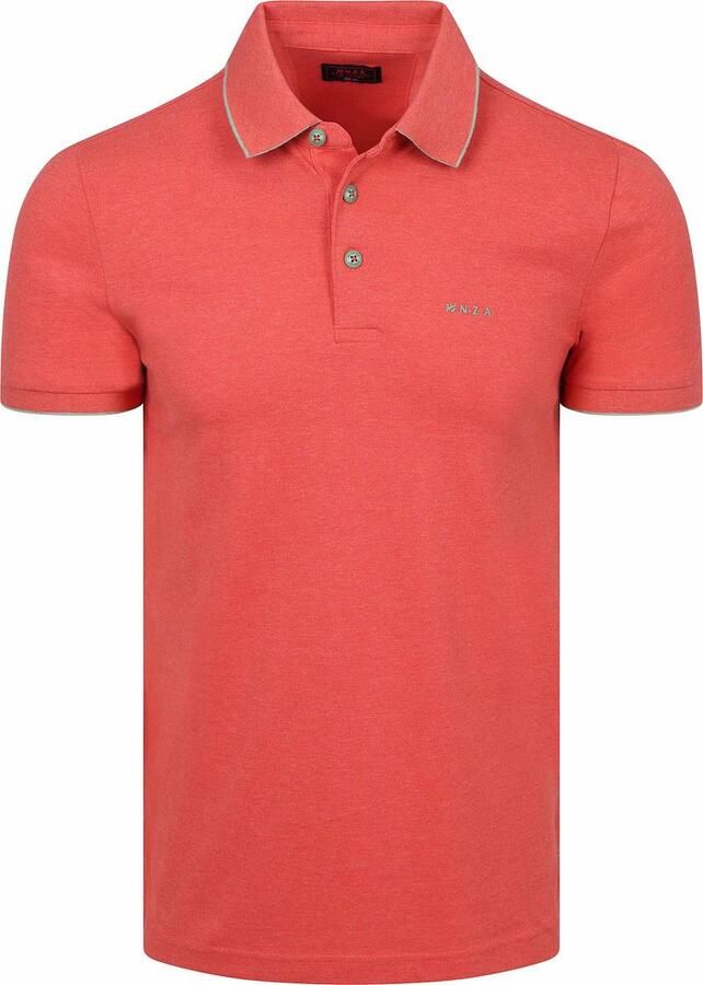 New zealand auckland NZA Polo Henley Piqué Rood
