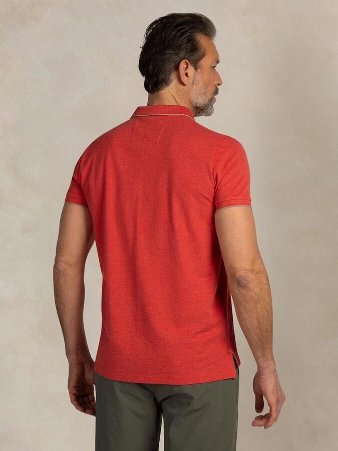 New zealand auckland NZA Polo Henley Piqué Rood - Foto 3