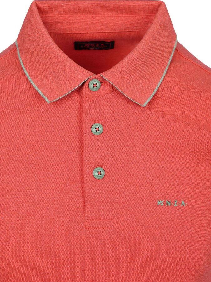 New zealand auckland NZA Polo Henley Piqué Rood - Foto 4
