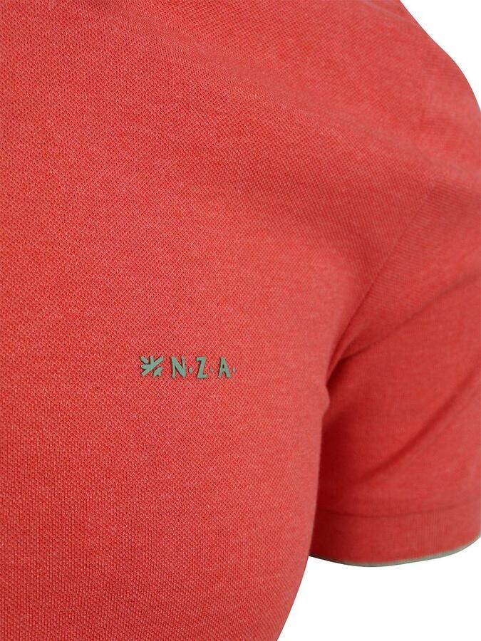 New zealand auckland NZA Polo Henley Piqué Rood - Foto 5