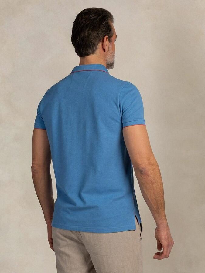 New zealand auckland NZA Polo Henley Piqué Sailing Blauw - Foto 5
