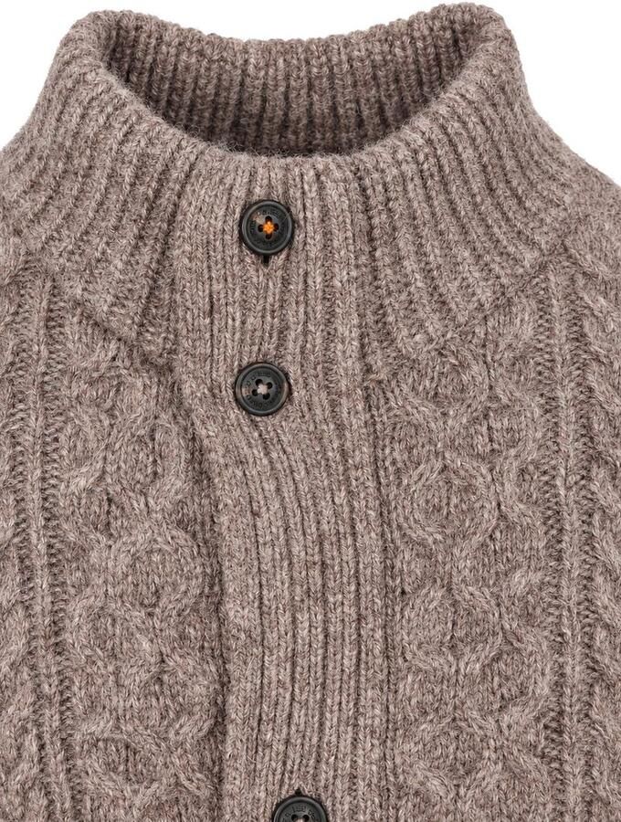 New zealand auckland NZA Pullover Cable Wool Taupe - Foto 2