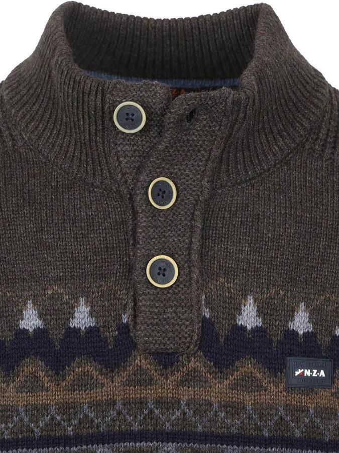 New zealand auckland NZA Pullover Iker Nordic Wool Blend Hazel - Foto 3