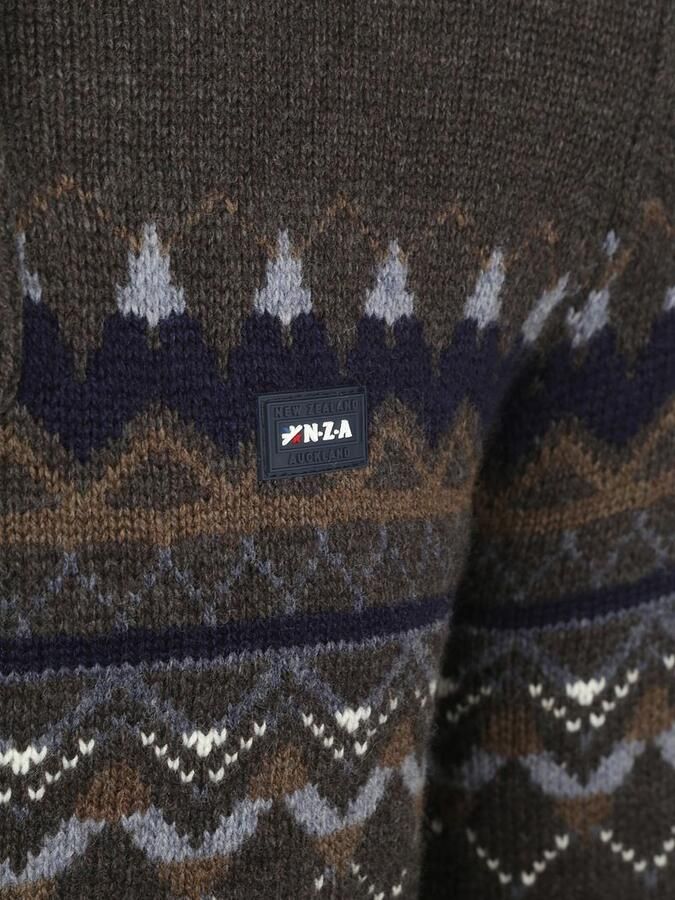 New zealand auckland NZA Pullover Iker Nordic Wool Blend Hazel - Foto 4