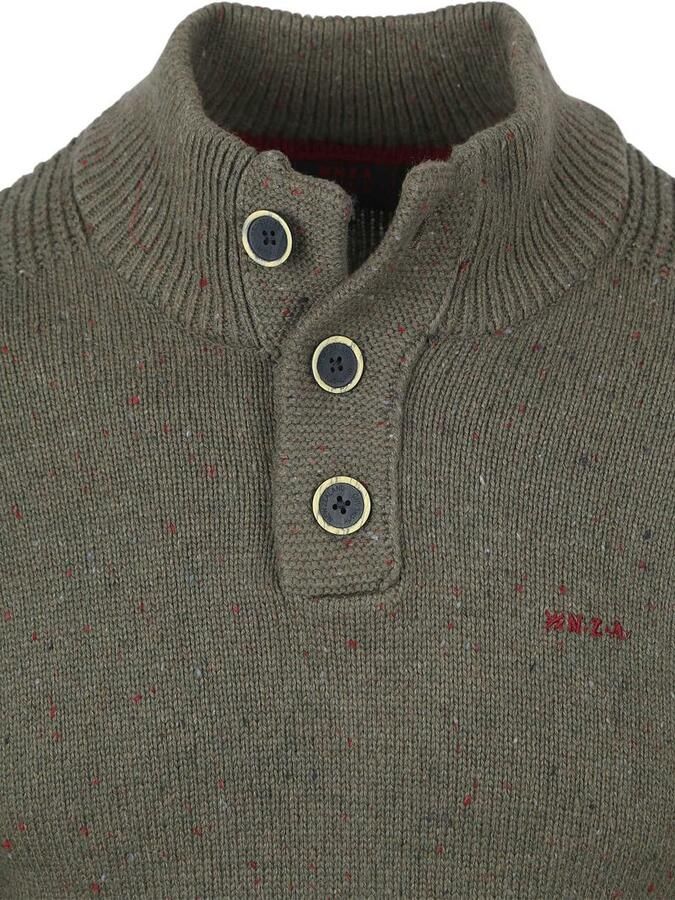 New zealand auckland NZA Pullover Mocker Conor Melange Army Grey