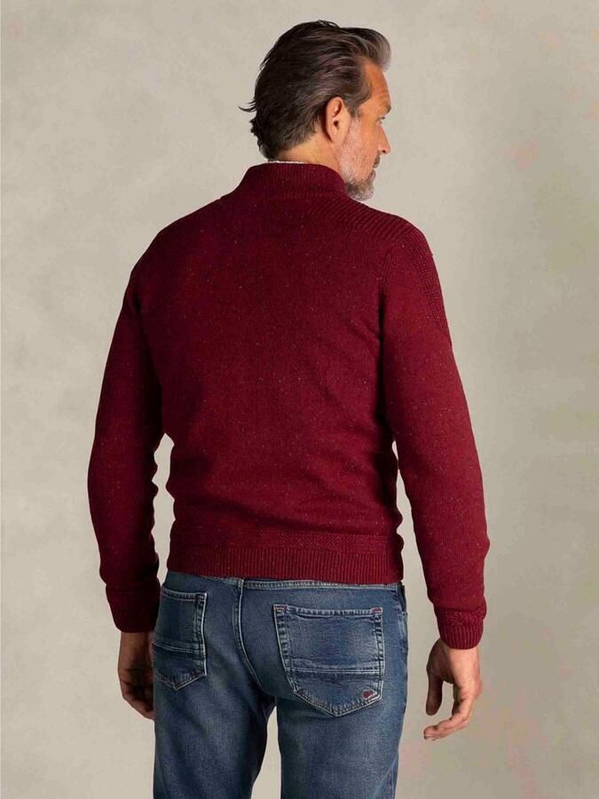 New zealand auckland NZA Pullover Mocker Conor Melange Cherry Red - Foto 2