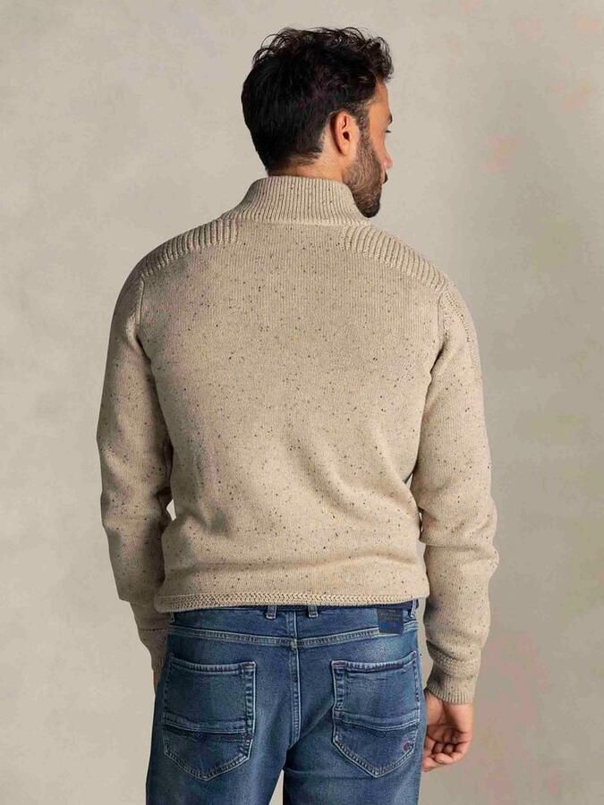 New zealand auckland NZA Pullover Mocker Conor Melange Warm Beige - Foto 3