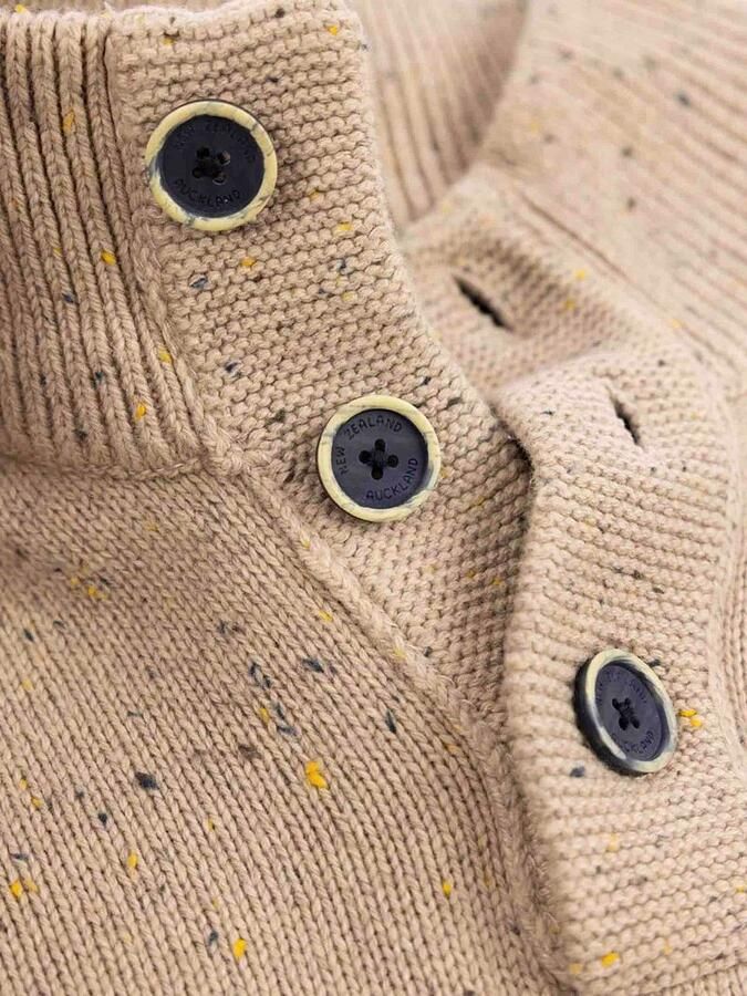 New zealand auckland NZA Pullover Mocker Conor Melange Warm Beige - Foto 5