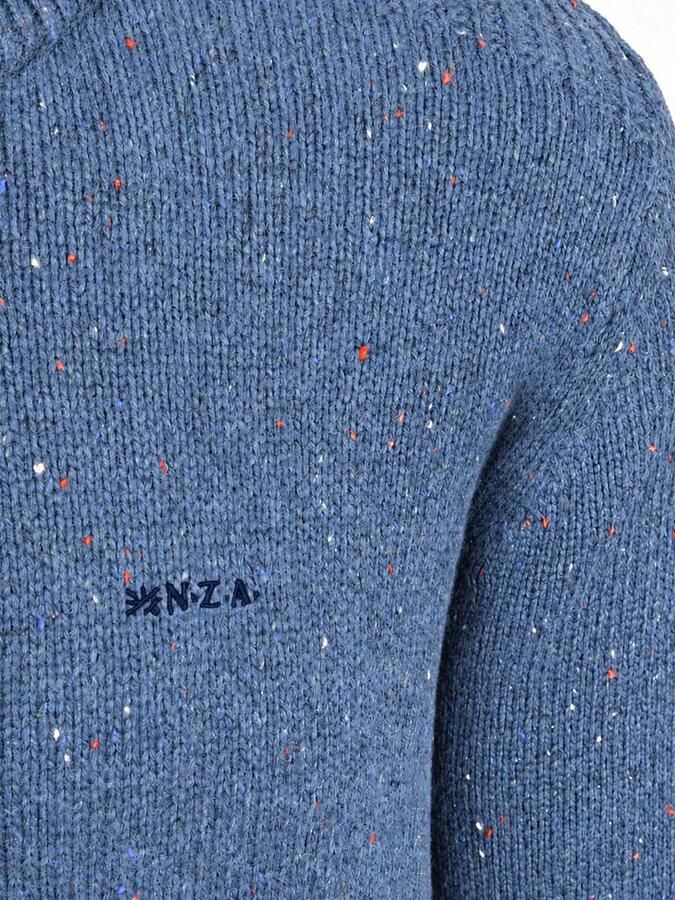 New zealand auckland NZA Pullover Mocker Eltham Knit Melange Capri Blue - Foto 4