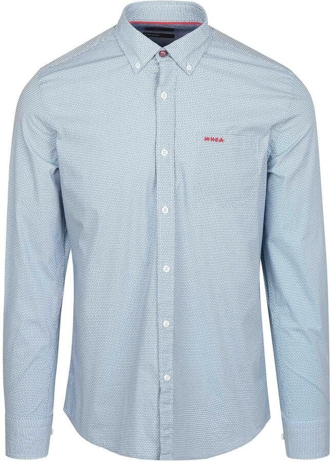 New zealand auckland NZA Shirt Adriel Poplin Blauw - Foto 3