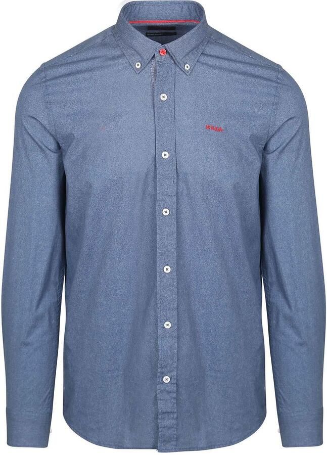 New zealand auckland NZA Shirt James Oban Poplin Blauw