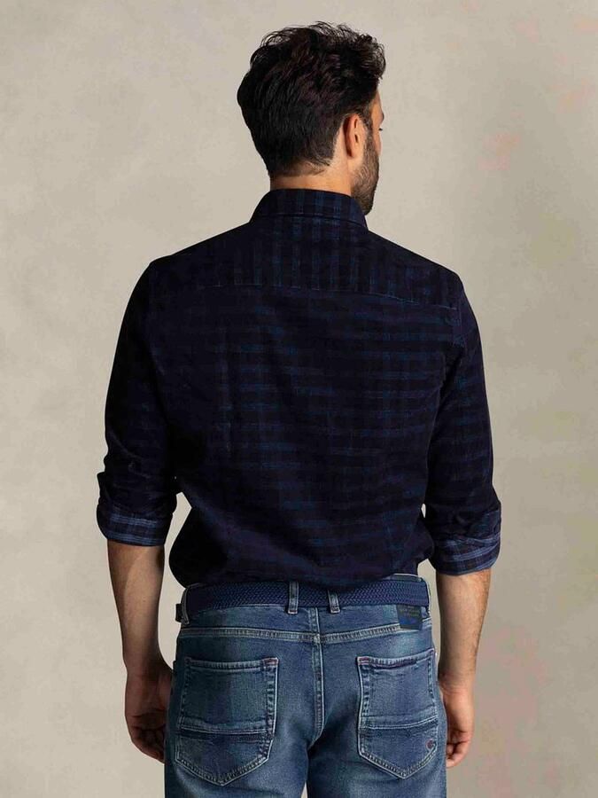 New zealand auckland NZA Shirt Kauri Corduroy Ruit Navy - Foto 3