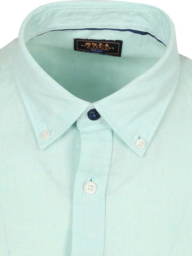 New zealand auckland NZA Shirt Linnen Blend Aqua - Foto 4