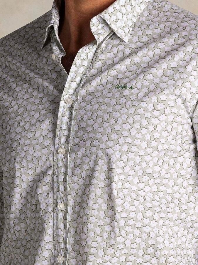 New zealand auckland NZA Shirt Oban Poplin Bloemenprint Groen - Foto 3