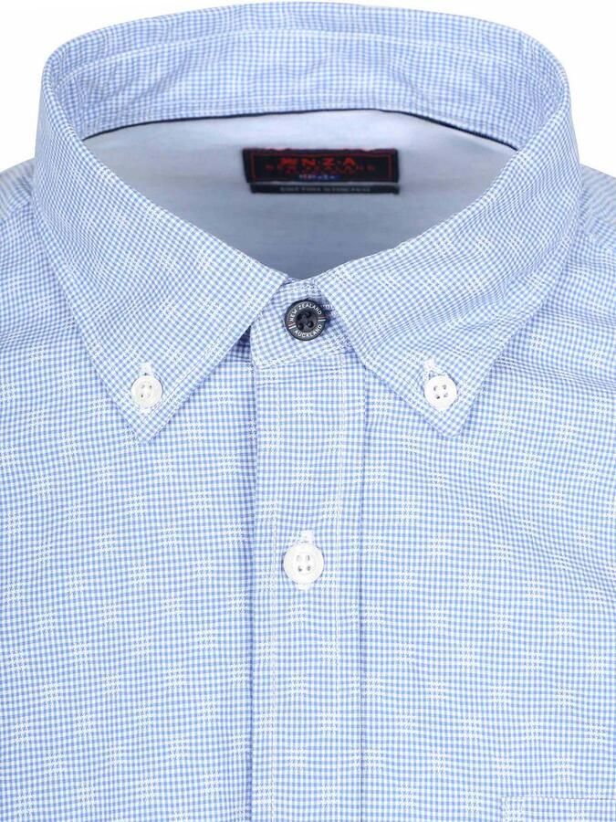 New zealand auckland NZA Shirt Tuki Jacquard Print Blauw - Foto 5
