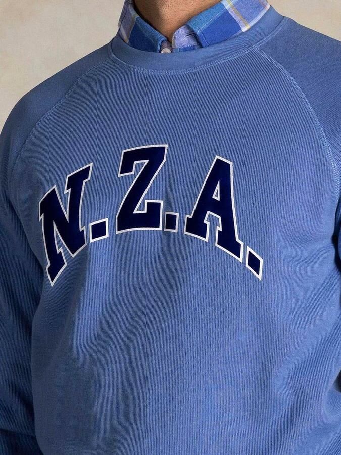 New zealand auckland NZA Sweater French Rib Logo Blauw - Foto 2